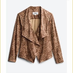 BB DAKOTA X STEVE MADDEN Kai Printed Faux Suede Jacket Size Medium